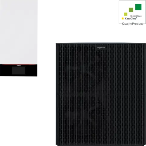 Unità interna ed esterna della pompa di calore Viessmann Vitocal 250-A